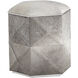 Ashanti 18 inch Silver / Grey Storage Ottoman, Small